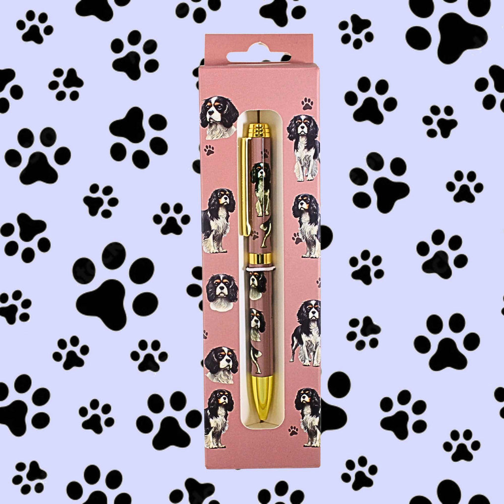 66548 Tri-Color King Charles Cavalier Ballpoint Pen 73619