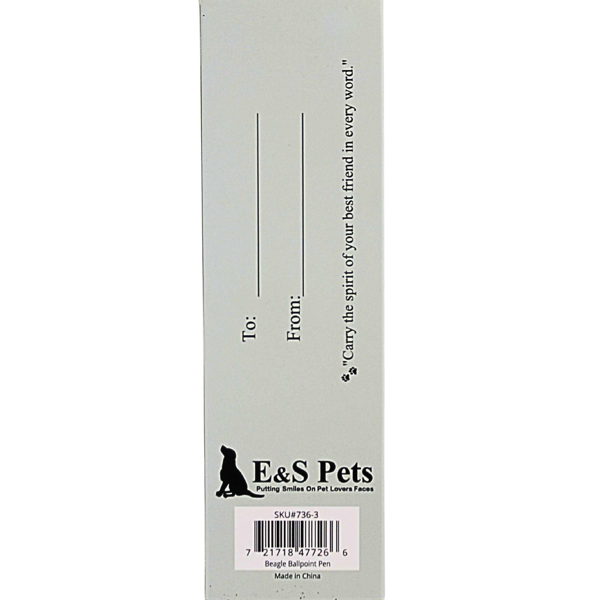 66549 Beagle Ballpoint Pen 7363