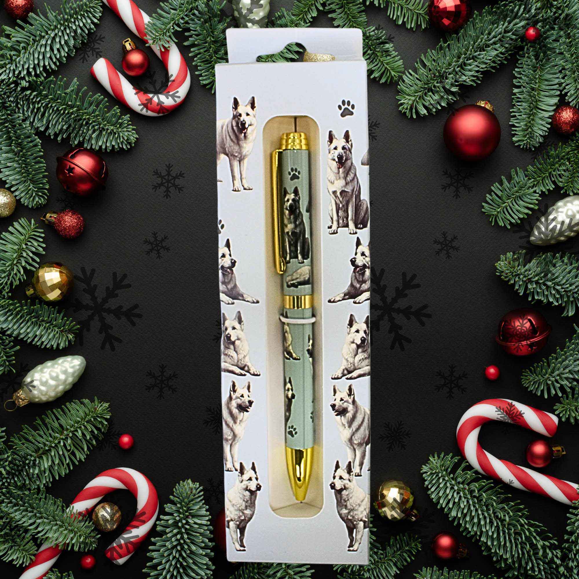 66550 White German Shepherd Ballpoint Pen 73675W