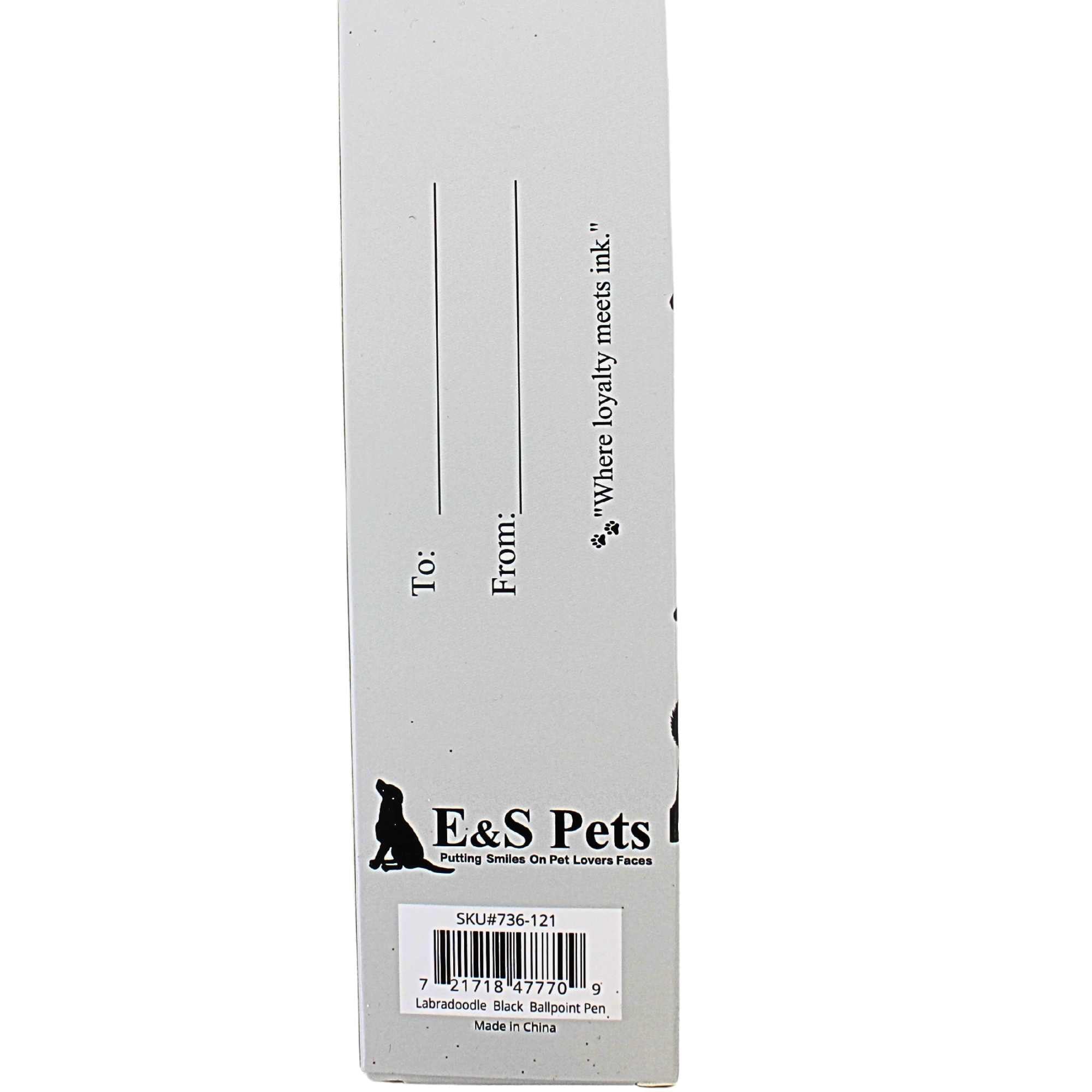 66551 Black Labradoodle Ballpoint Pen 736121