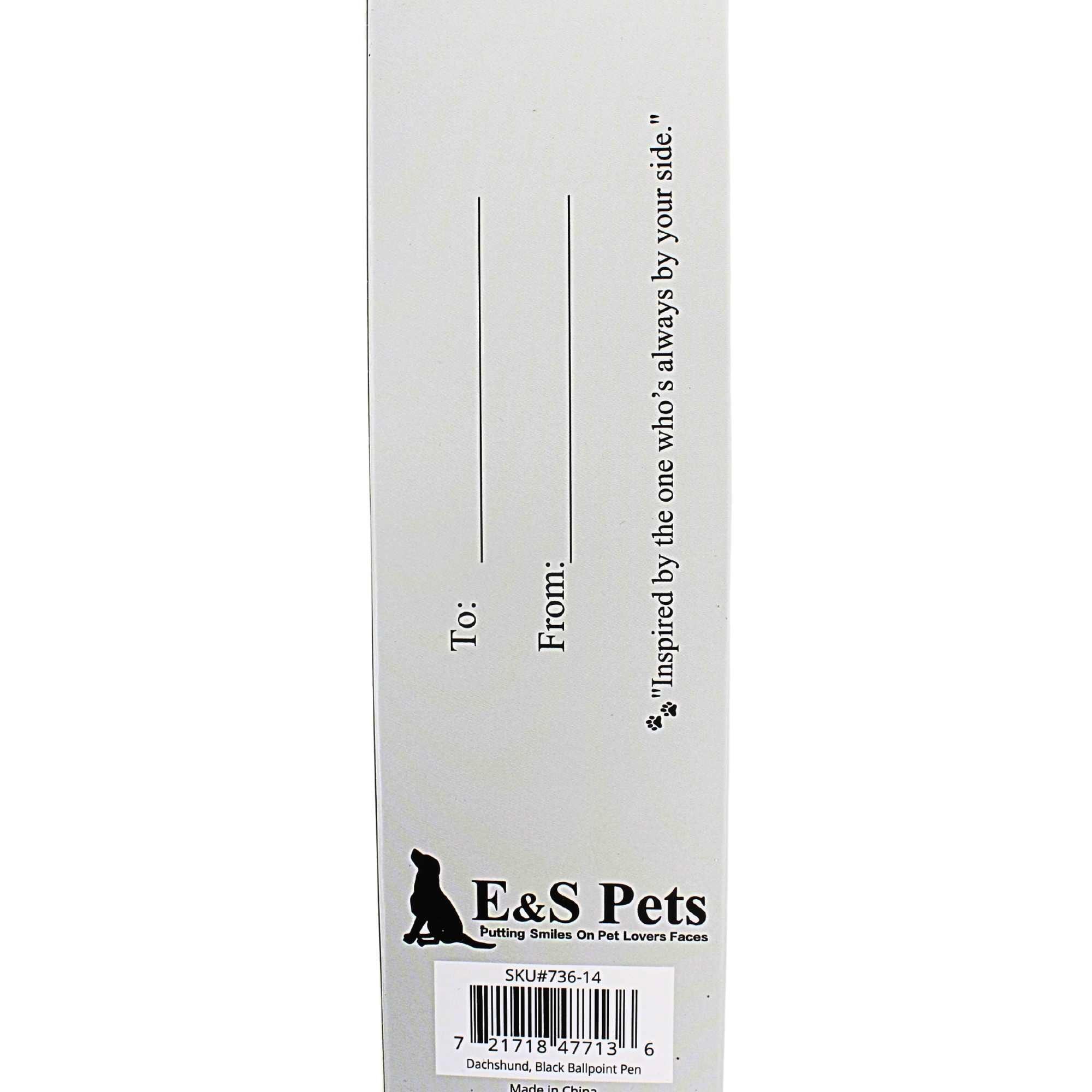 66553 Black Dachshund Ballpoint Pen 73614