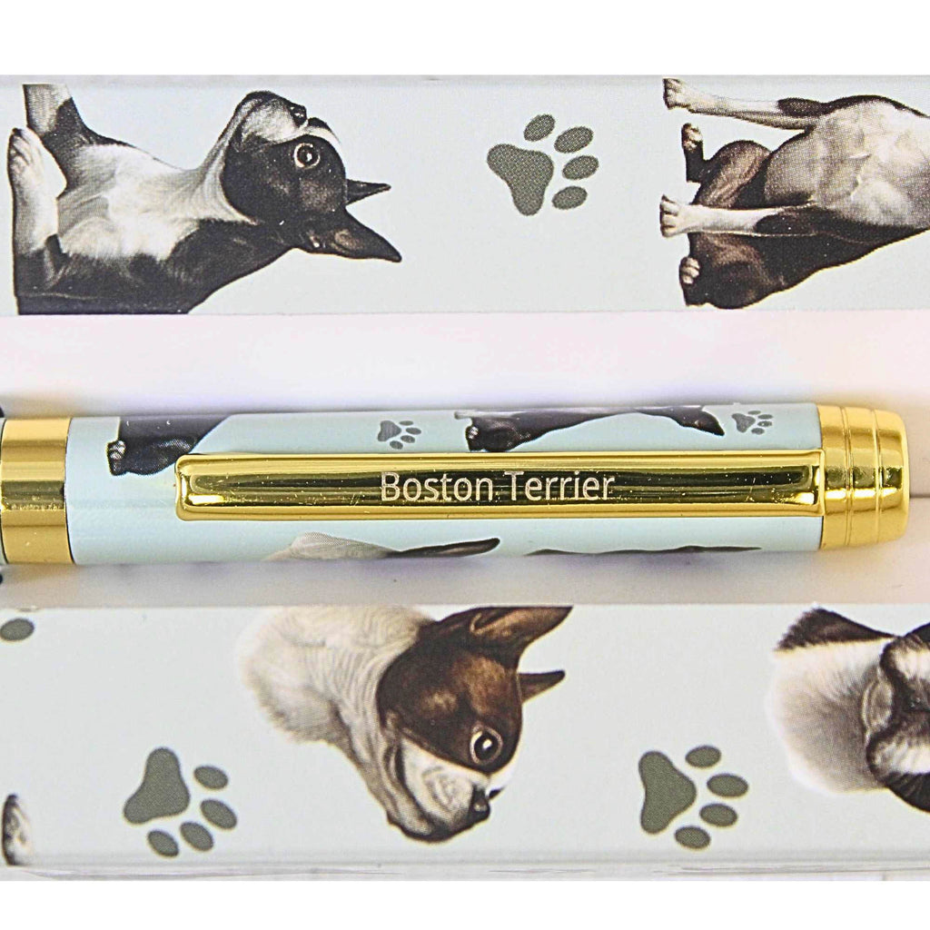 66557 Boston Terrier, Teal Ballpoint Pen 73676