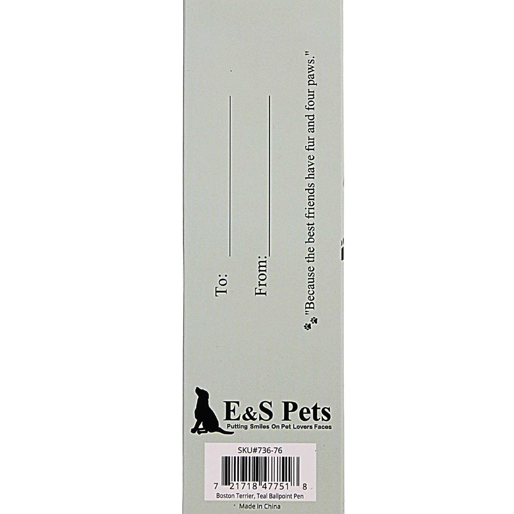 66557 Boston Terrier, Teal Ballpoint Pen 73676