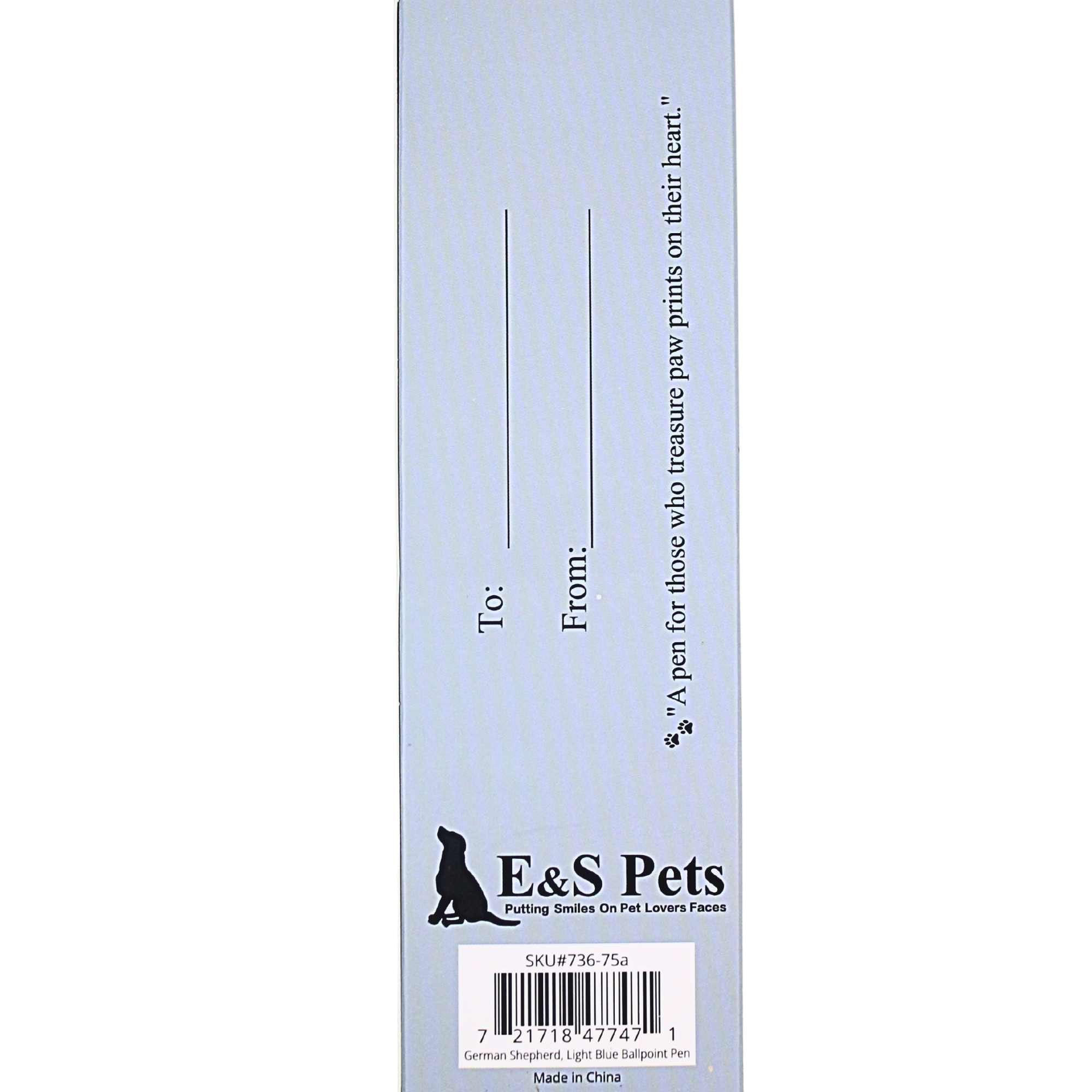 66561 German Shepherd, Light Blue Ballpoint Pen 73675A
