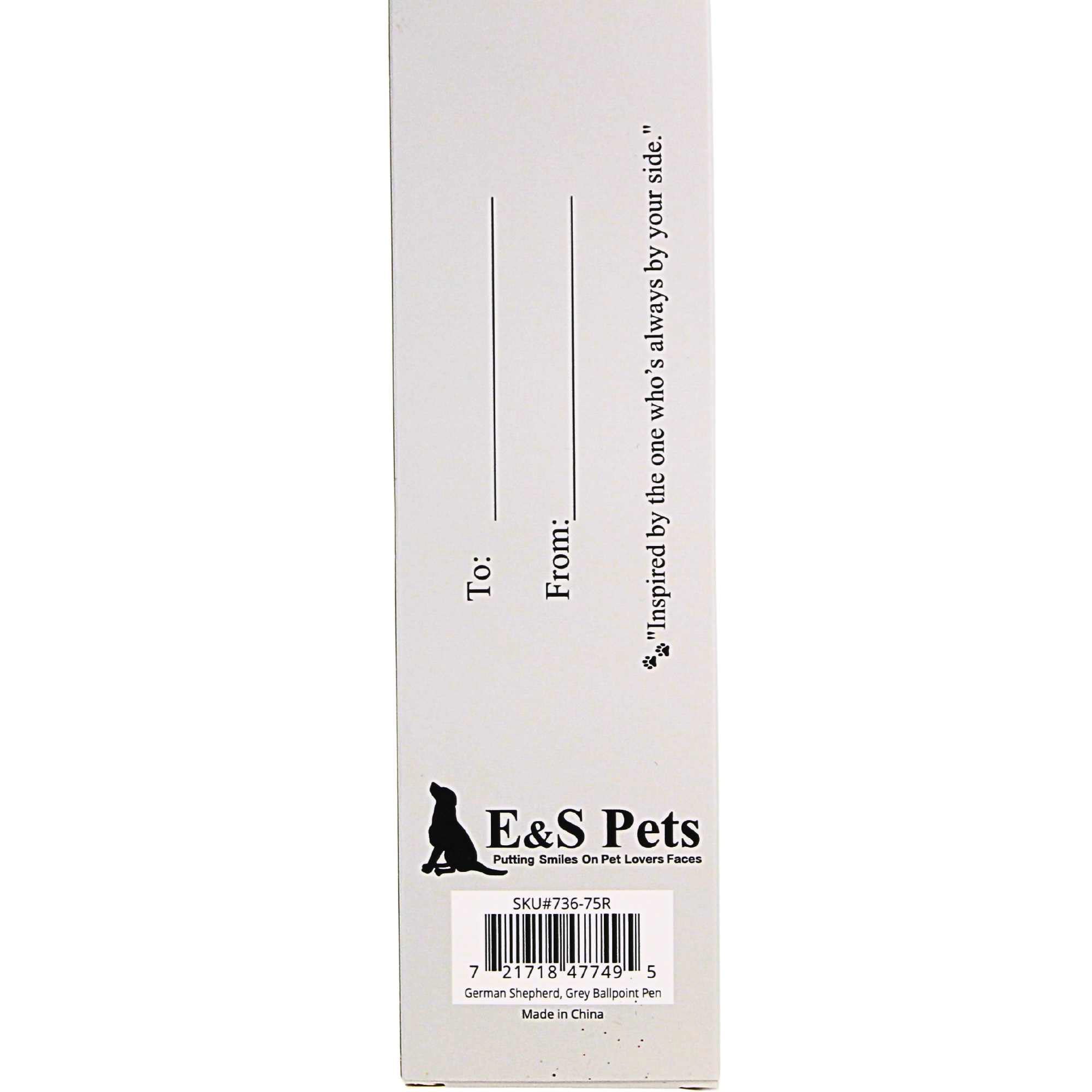 66562 German Shepherd, Grey Ballpoint Pen 73675R