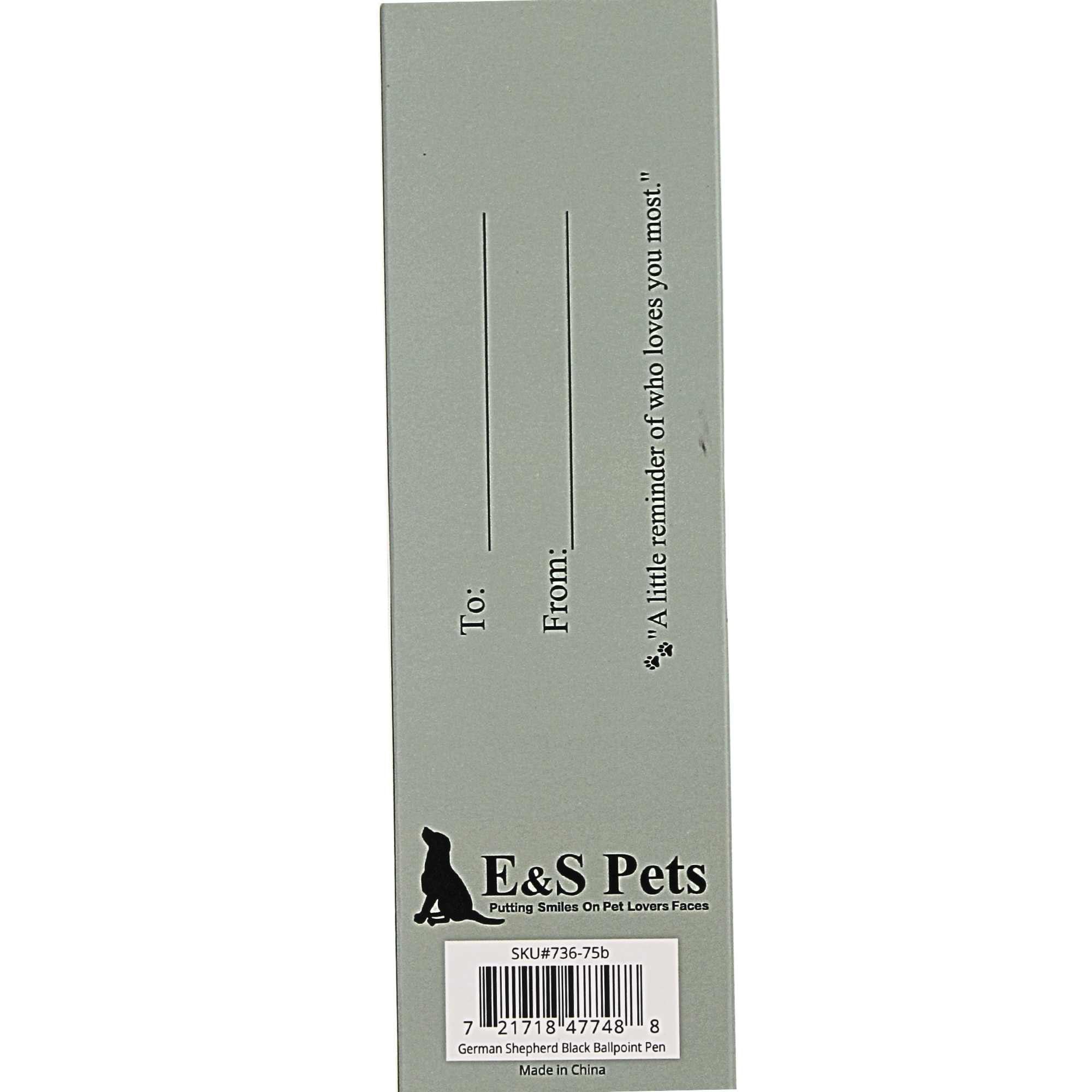 66564 Black German Shepherd Ballpoint Pen 73675B