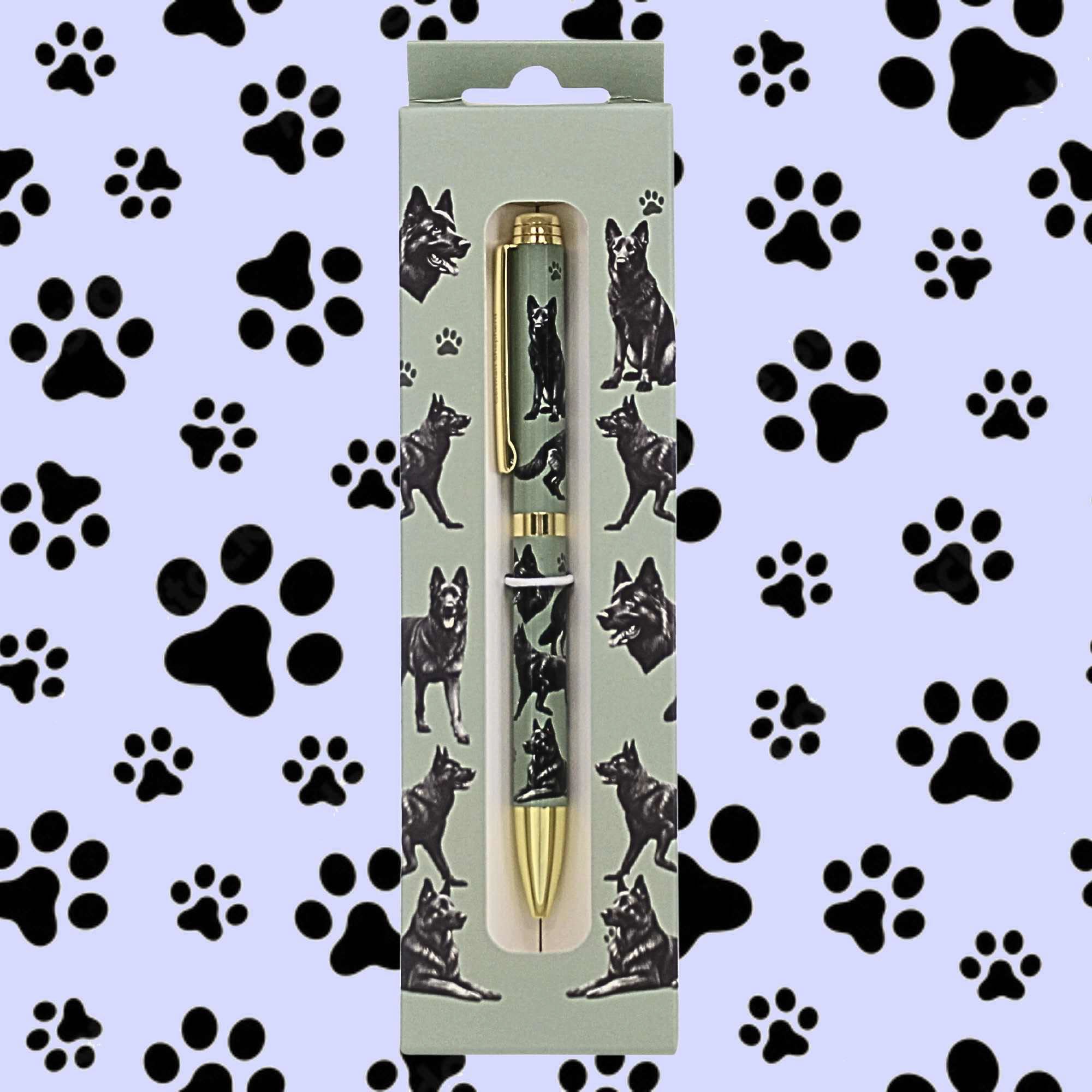 66564 Black German Shepherd Ballpoint Pen 73675B