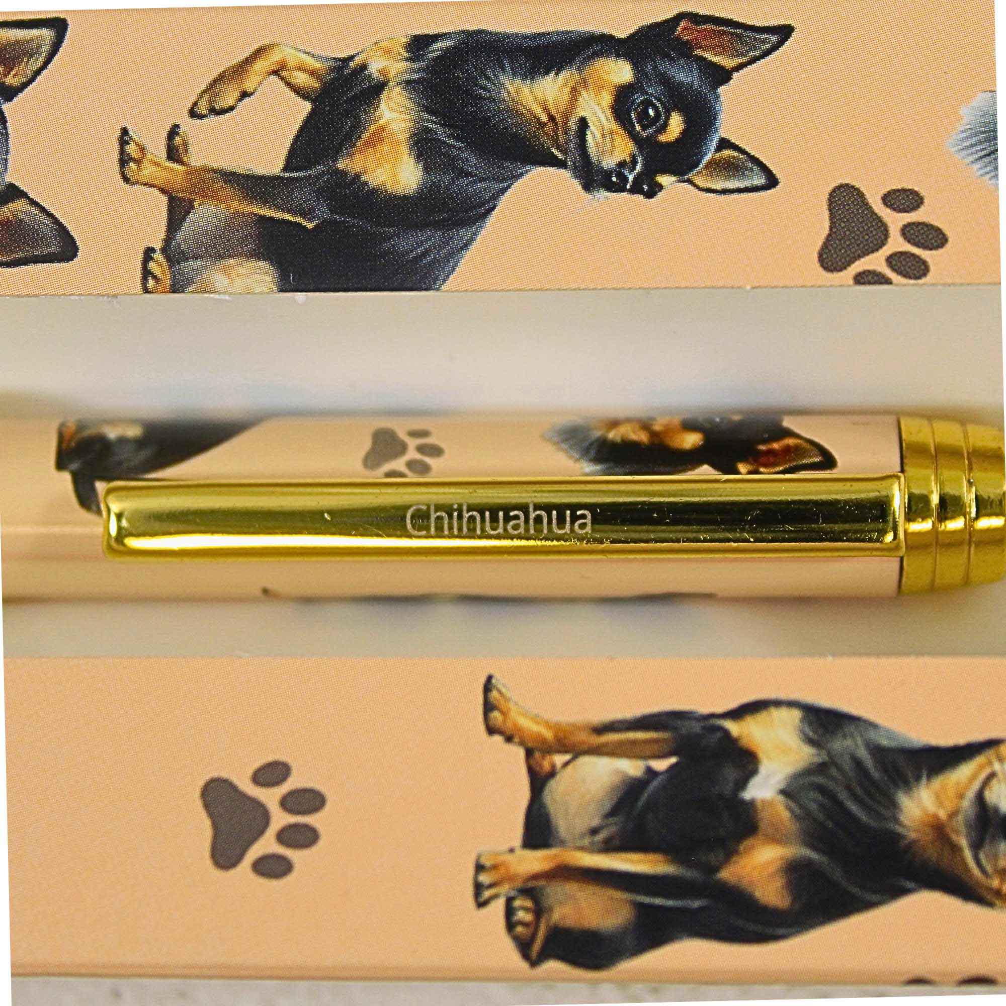 66572 Black Chihuahua Ballpoint Pen 73611