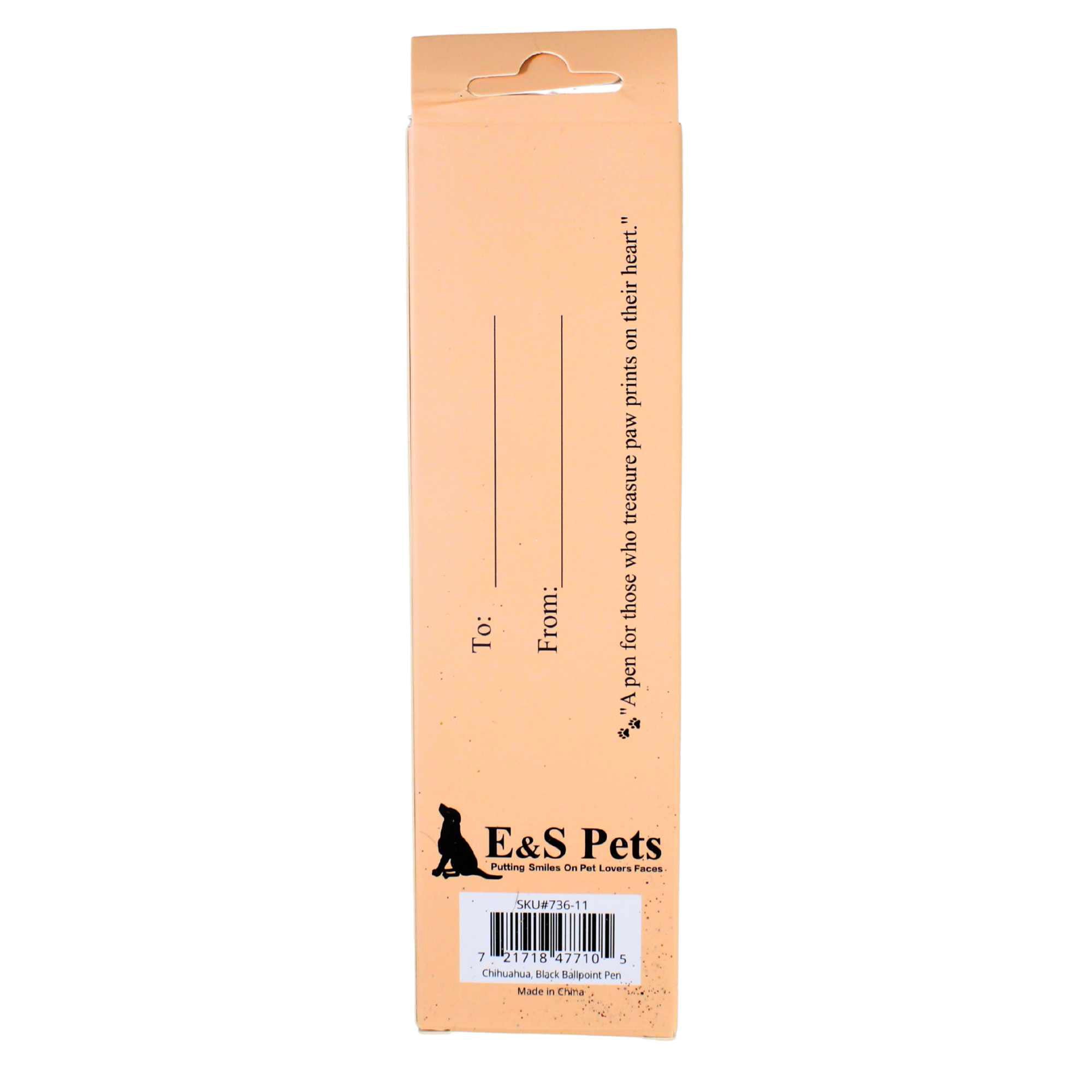 66572 Black Chihuahua Ballpoint Pen 73611