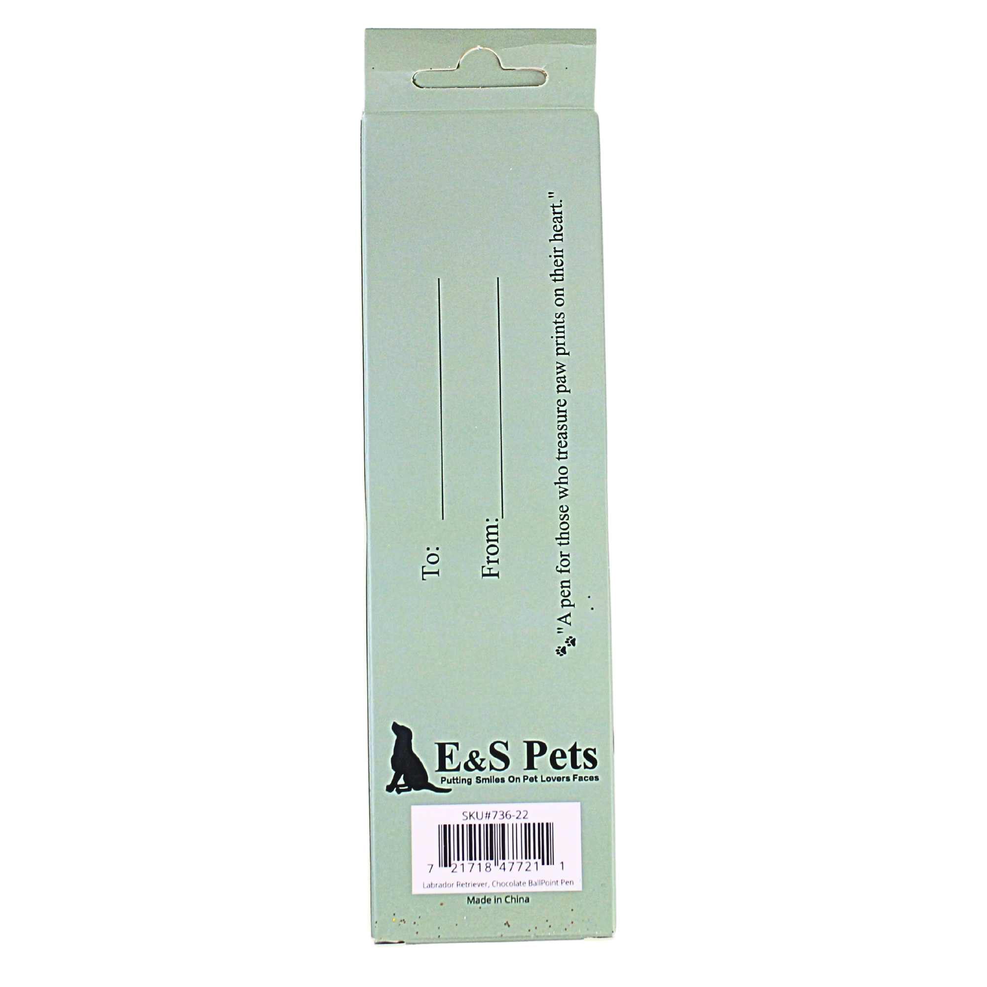 66576 Chocolate Labrador Ballpoint Pen 73622