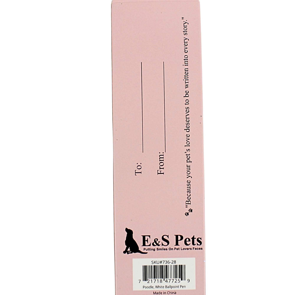 66581 White Poodle Ballpoint Pen 73628