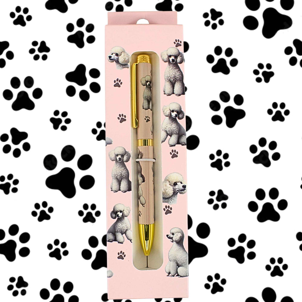 66581 White Poodle Ballpoint Pen 73628