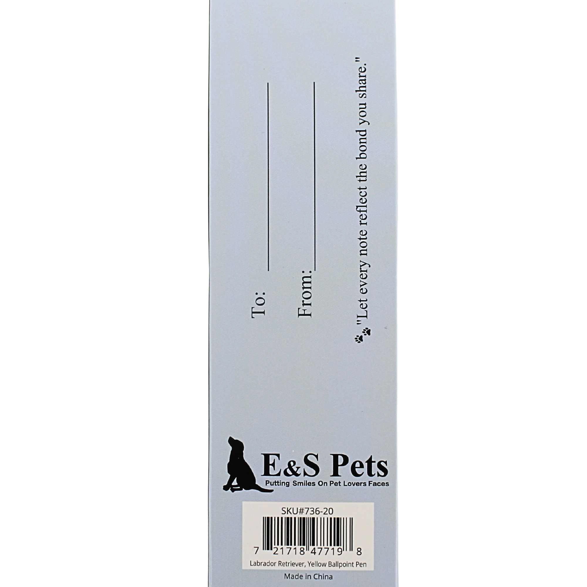 66585 Yellow Labrador Ballpoint Pen 73620