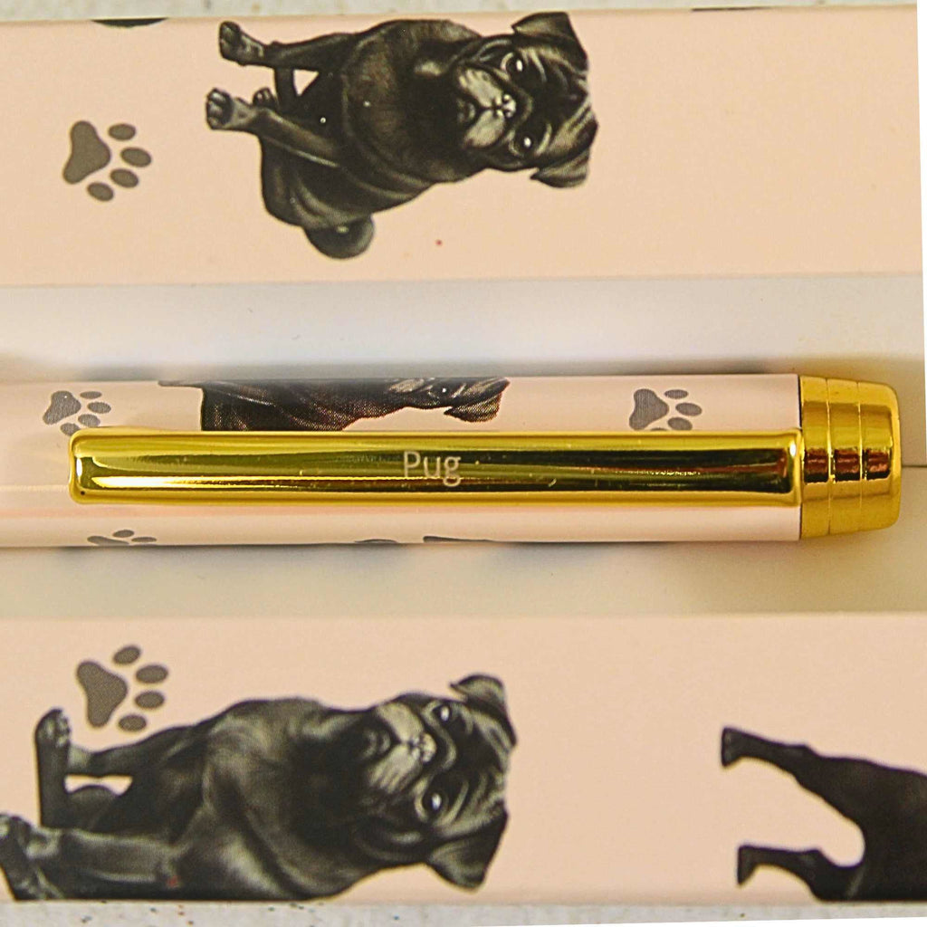 66591 Black Pug Ballpoint Pen 73632