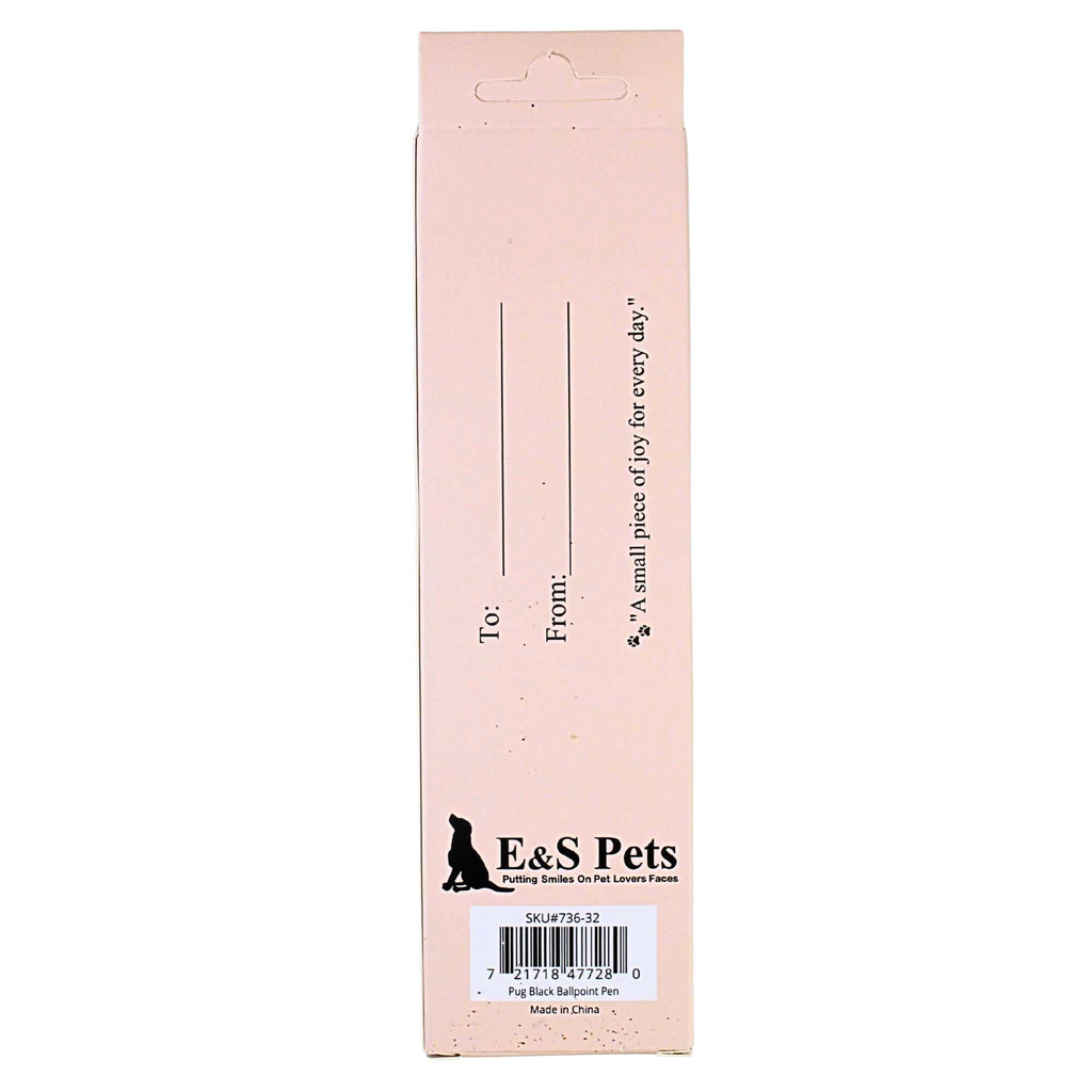 66591 Black Pug Ballpoint Pen 73632