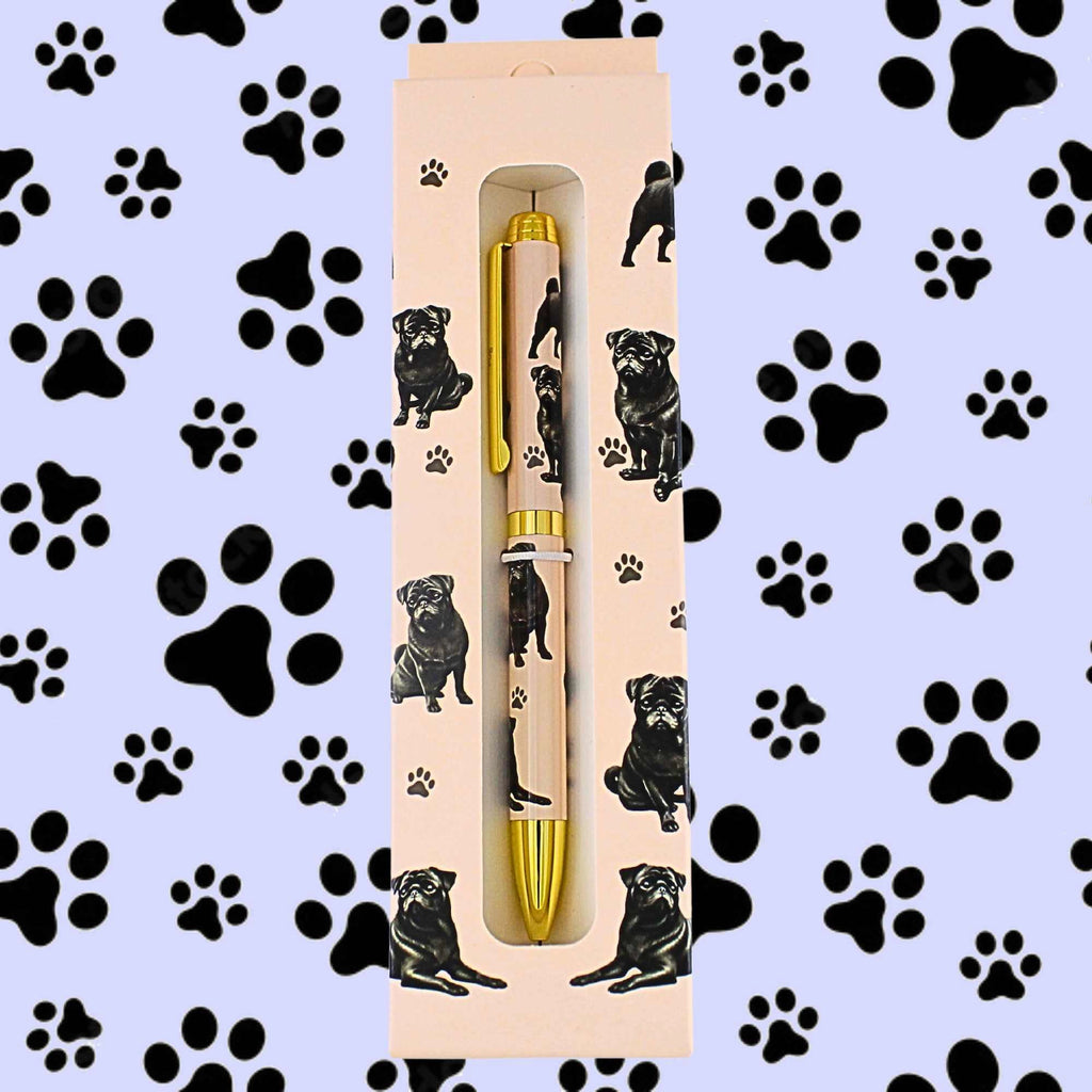 66591 Black Pug Ballpoint Pen 73632