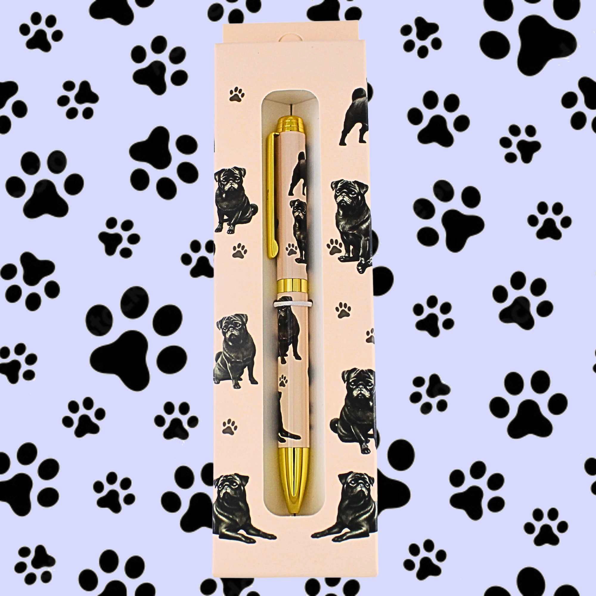 66591 Black Pug Ballpoint Pen 73632