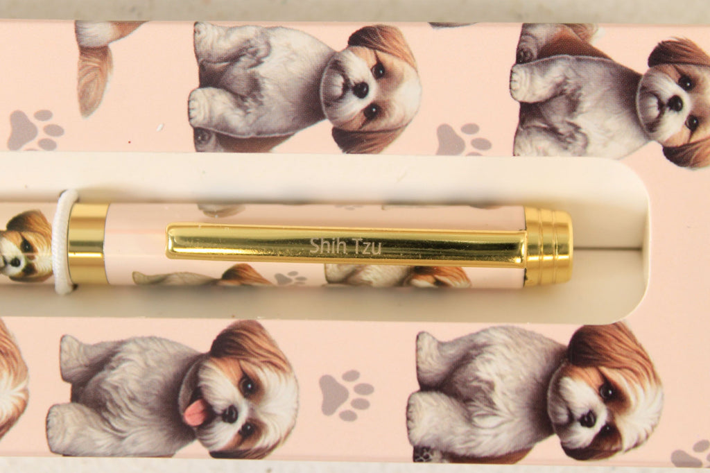 66592 Tan And White Shih Tzu Ballpoint Pen 73687