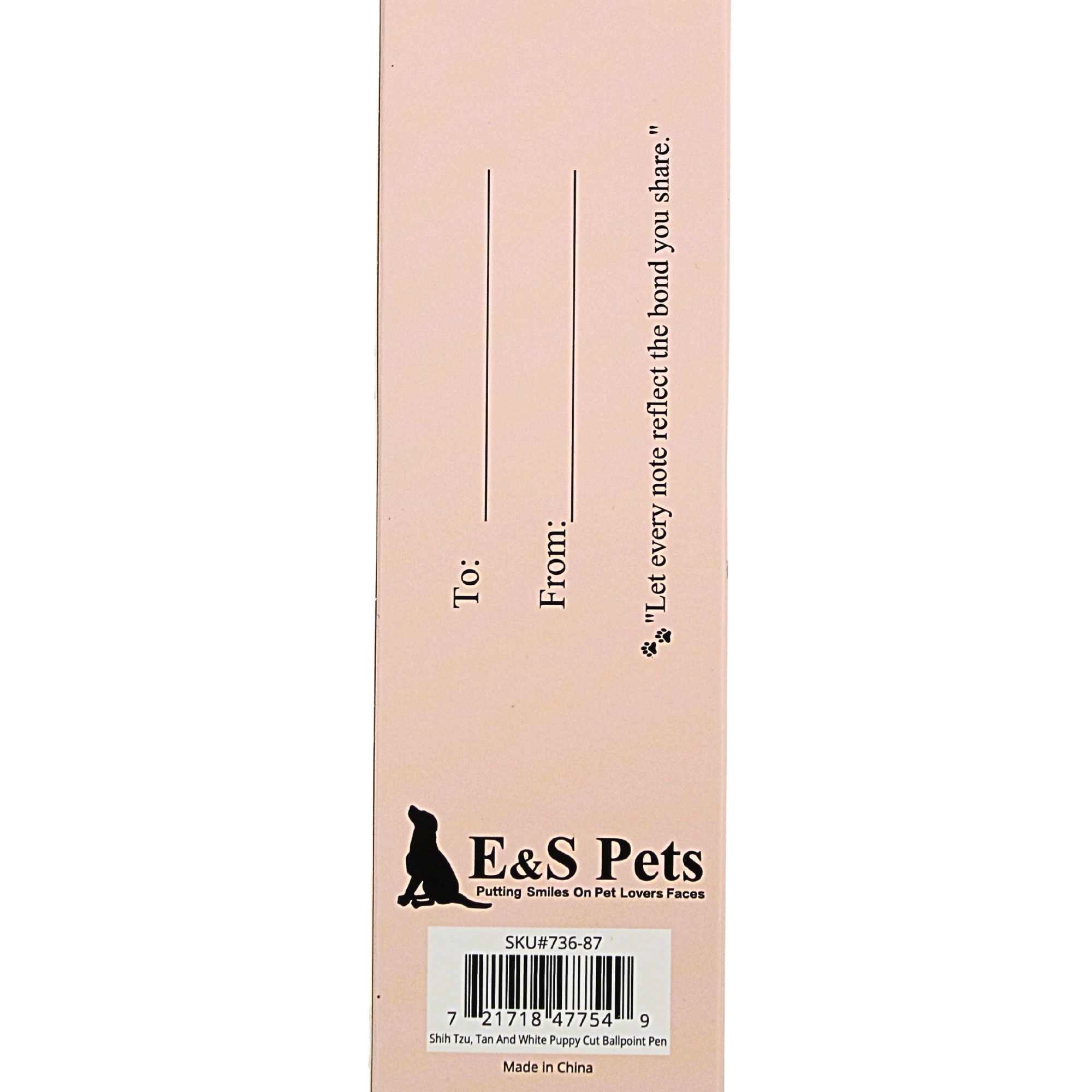 66592 Tan And White Shih Tzu Ballpoint Pen 73687