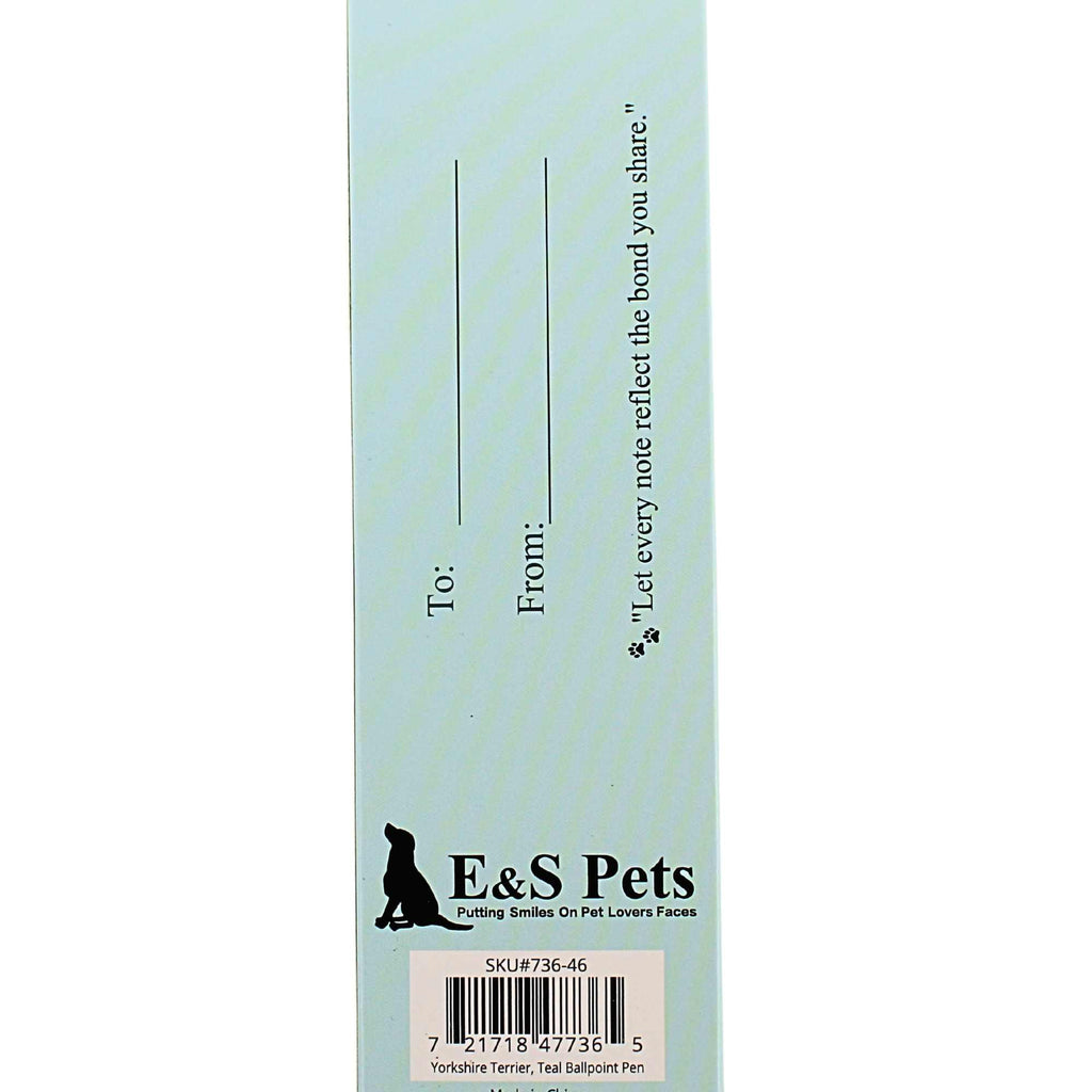 66596 Yorkie, Teal Ballpoint Pen 73646