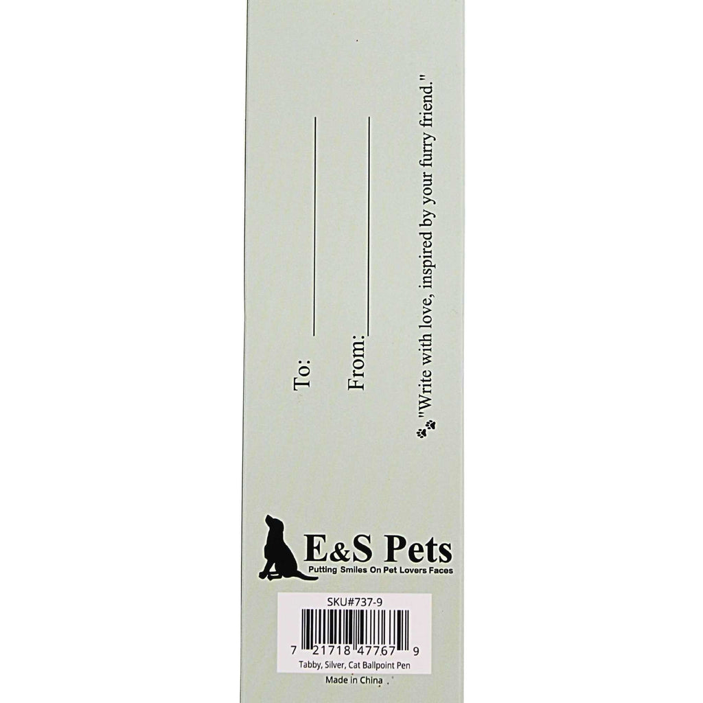 66601 Silver Tabby Cat Ballpoint Pen 7379