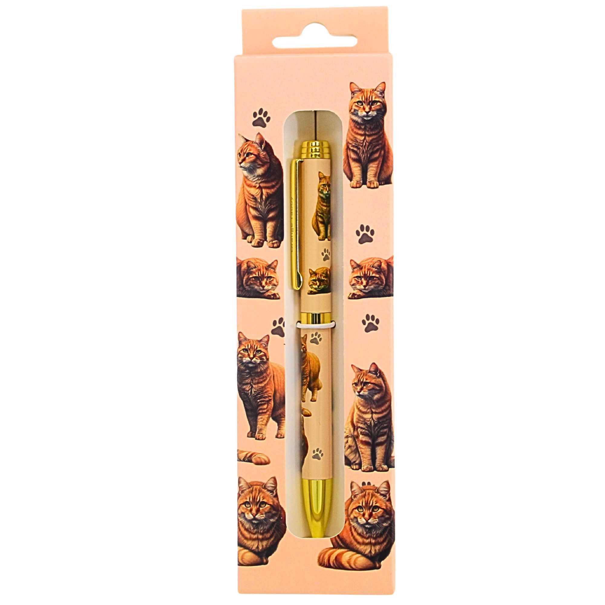 66606 Orange Tabby Cat Ballpoint Pen 7378