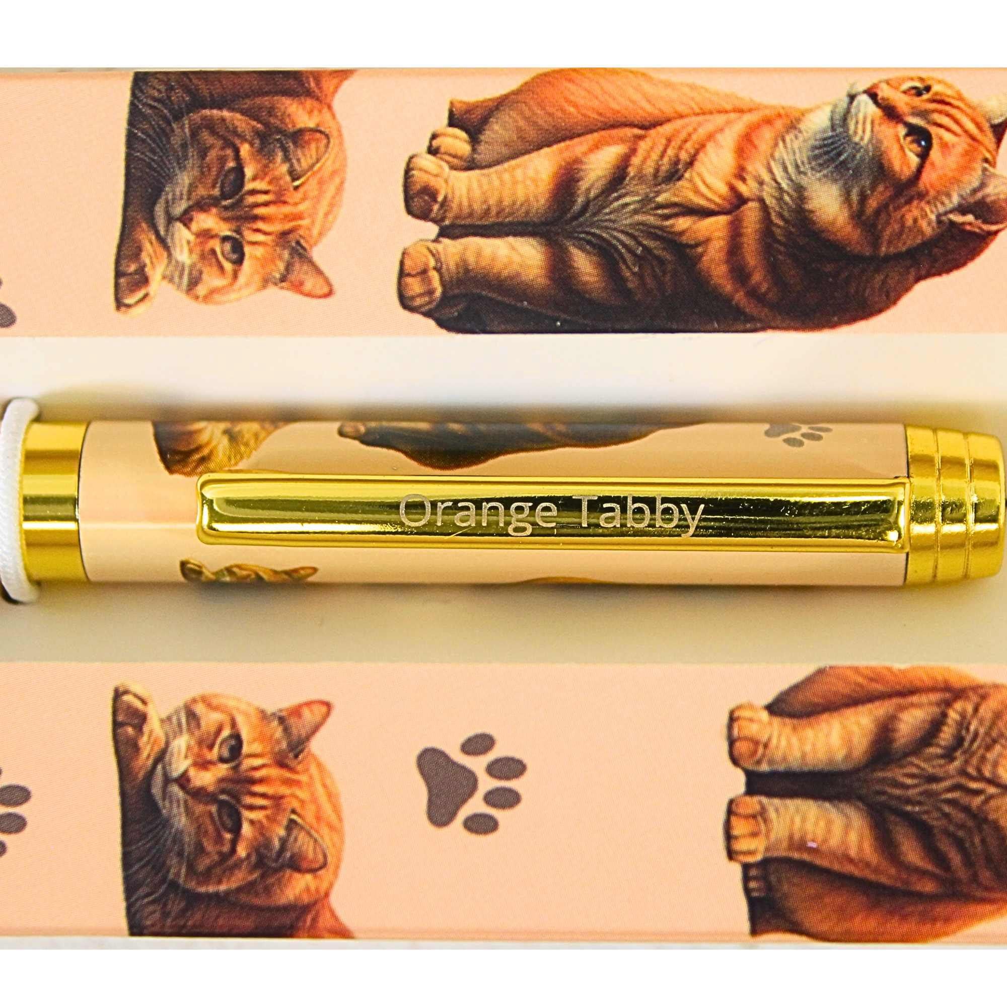 66606 Orange Tabby Cat Ballpoint Pen 7378