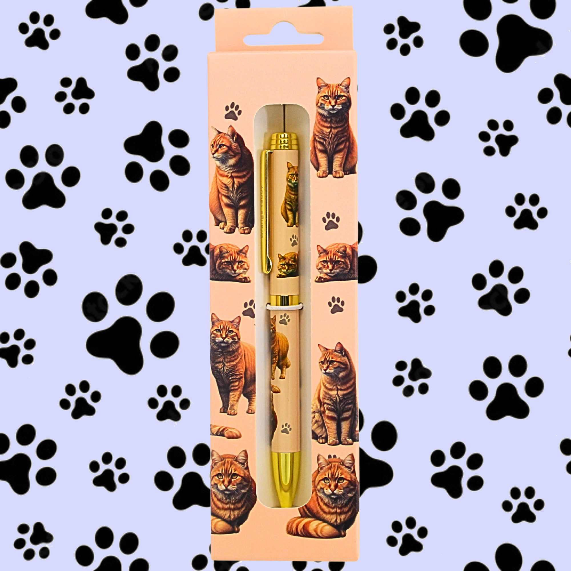 66606 Orange Tabby Cat Ballpoint Pen 7378