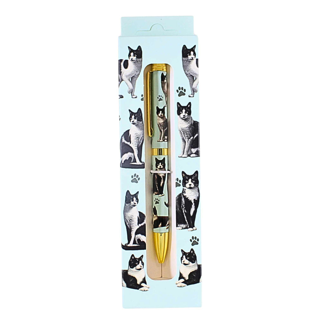 66607 Black And White Cat Ballpoint Pen 7373