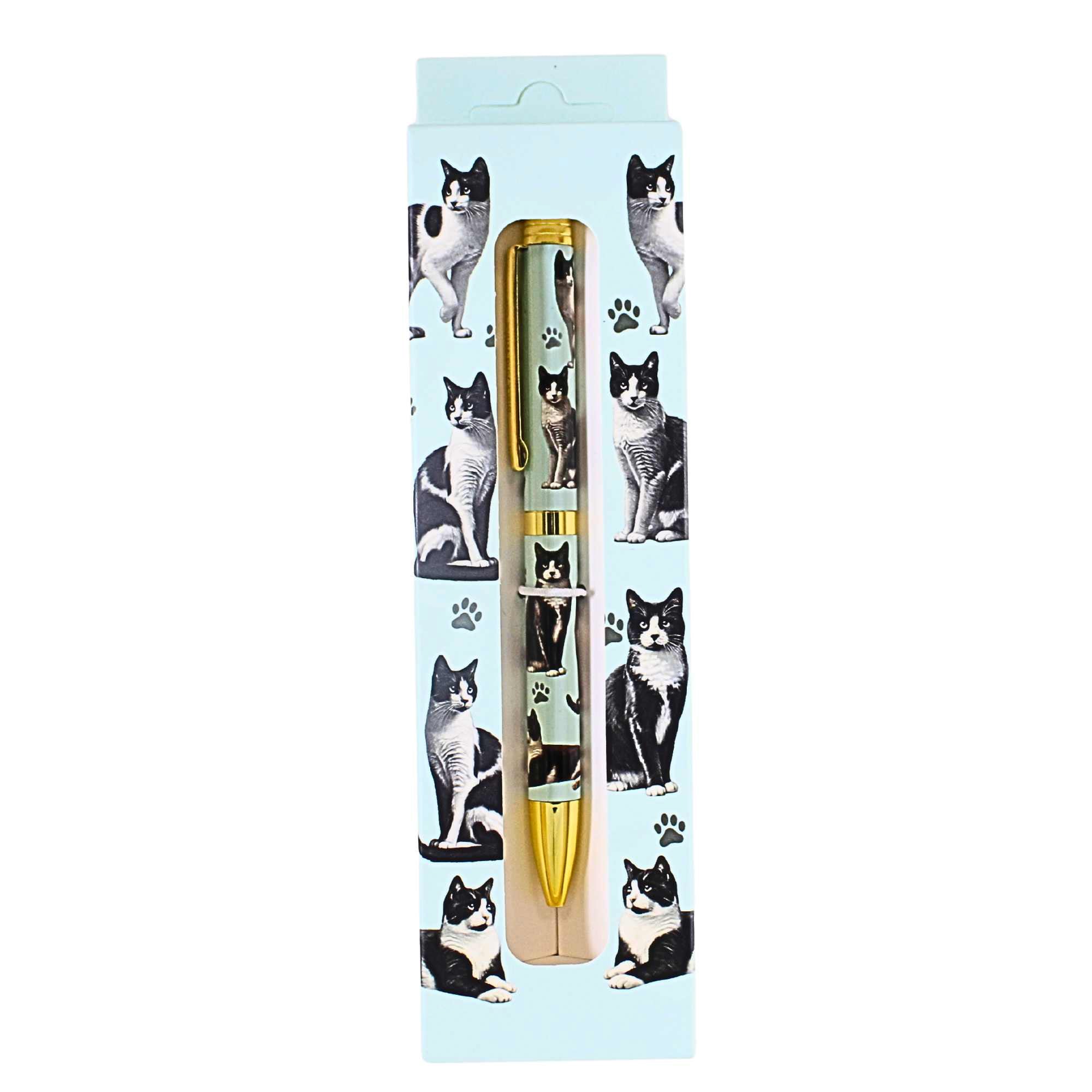 66607 Black And White Cat Ballpoint Pen 7373