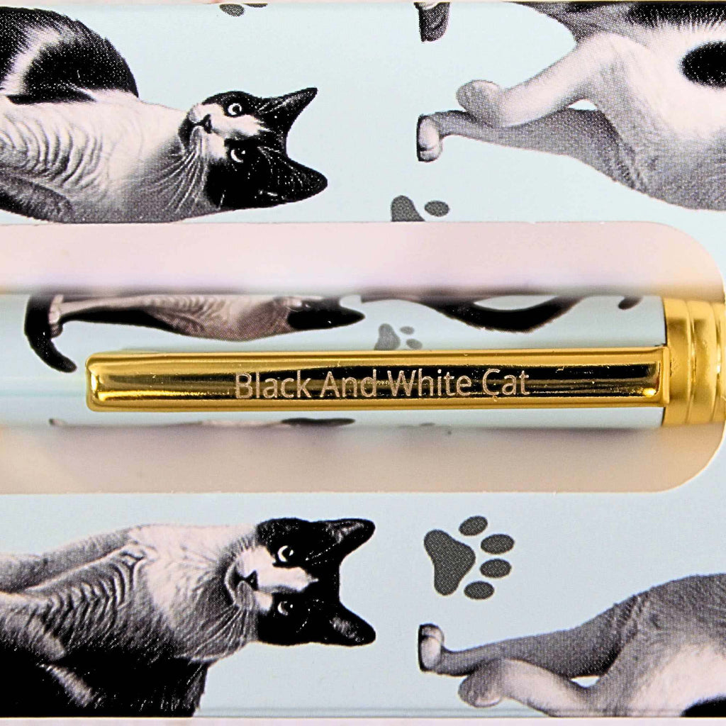 66607 Black And White Cat Ballpoint Pen 7373