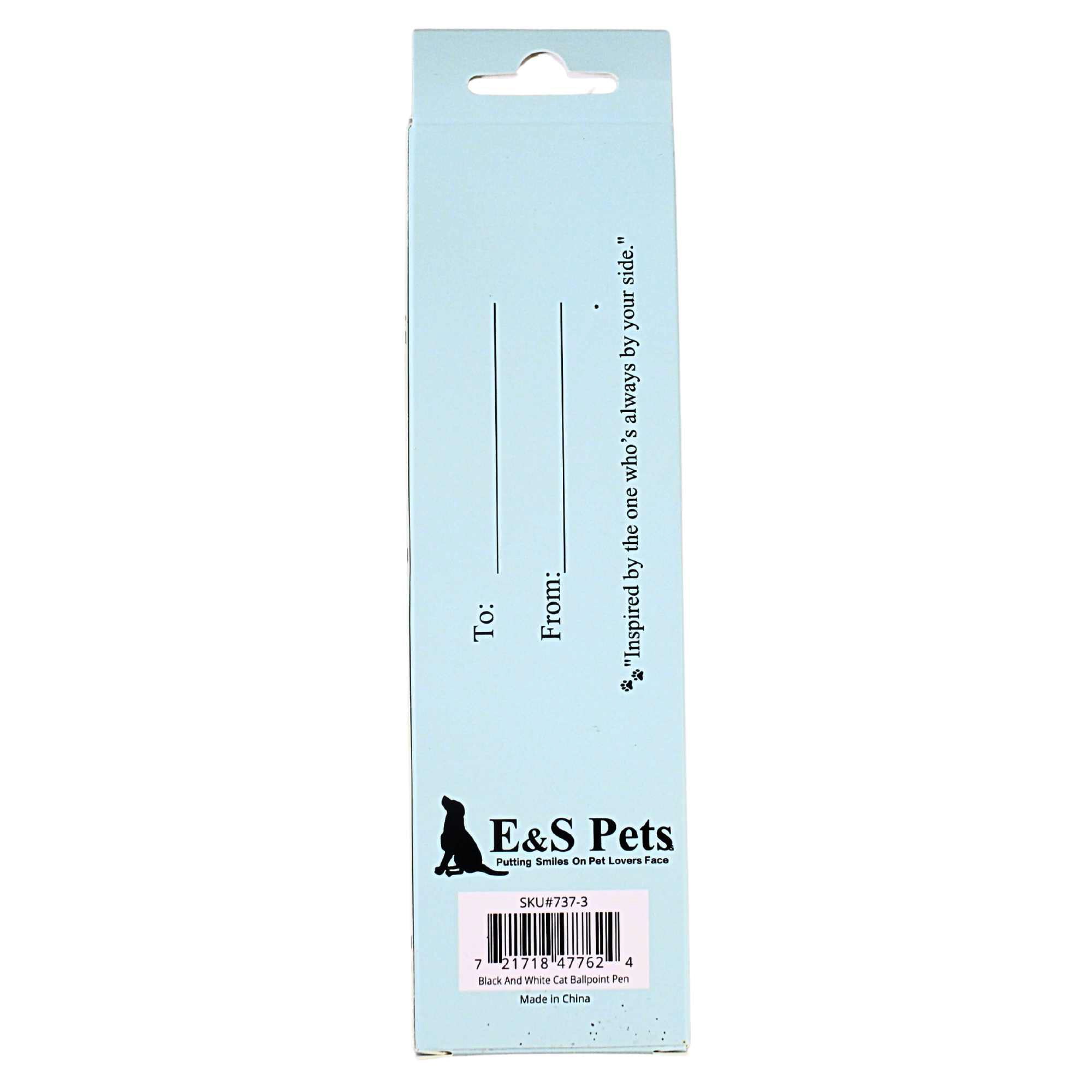 66607 Black And White Cat Ballpoint Pen 7373