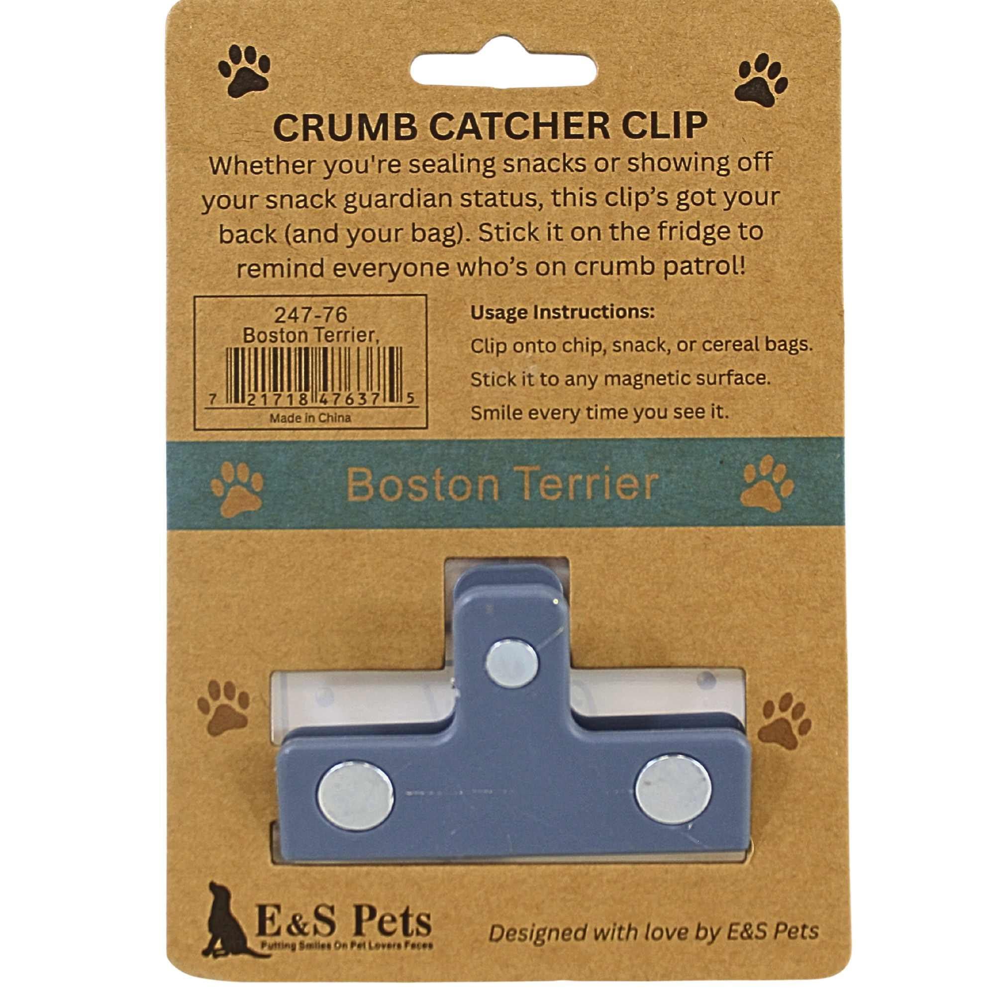 66688 Boston Terrier Chip Clip 24776