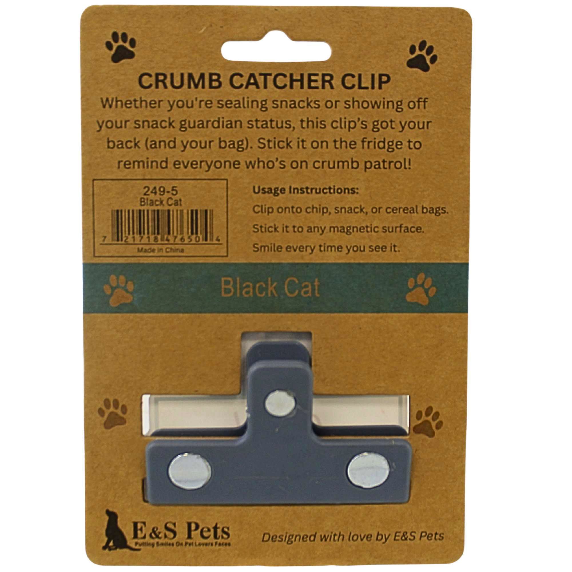 66696 Black  Cat Chip Clip 2495