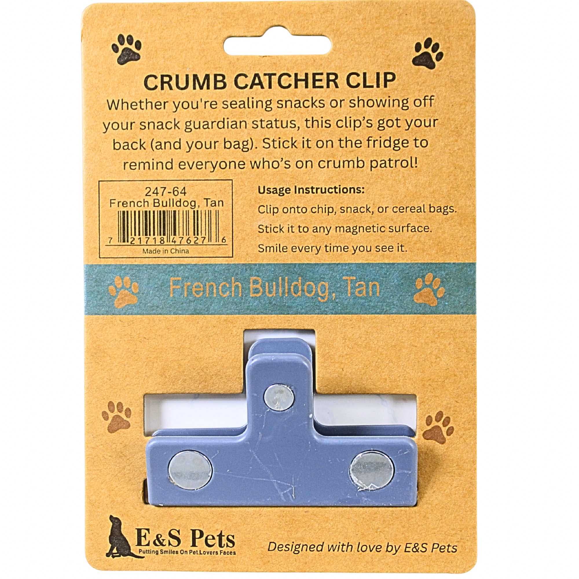 66760 French Bulldog Tan Chip Clip 24764