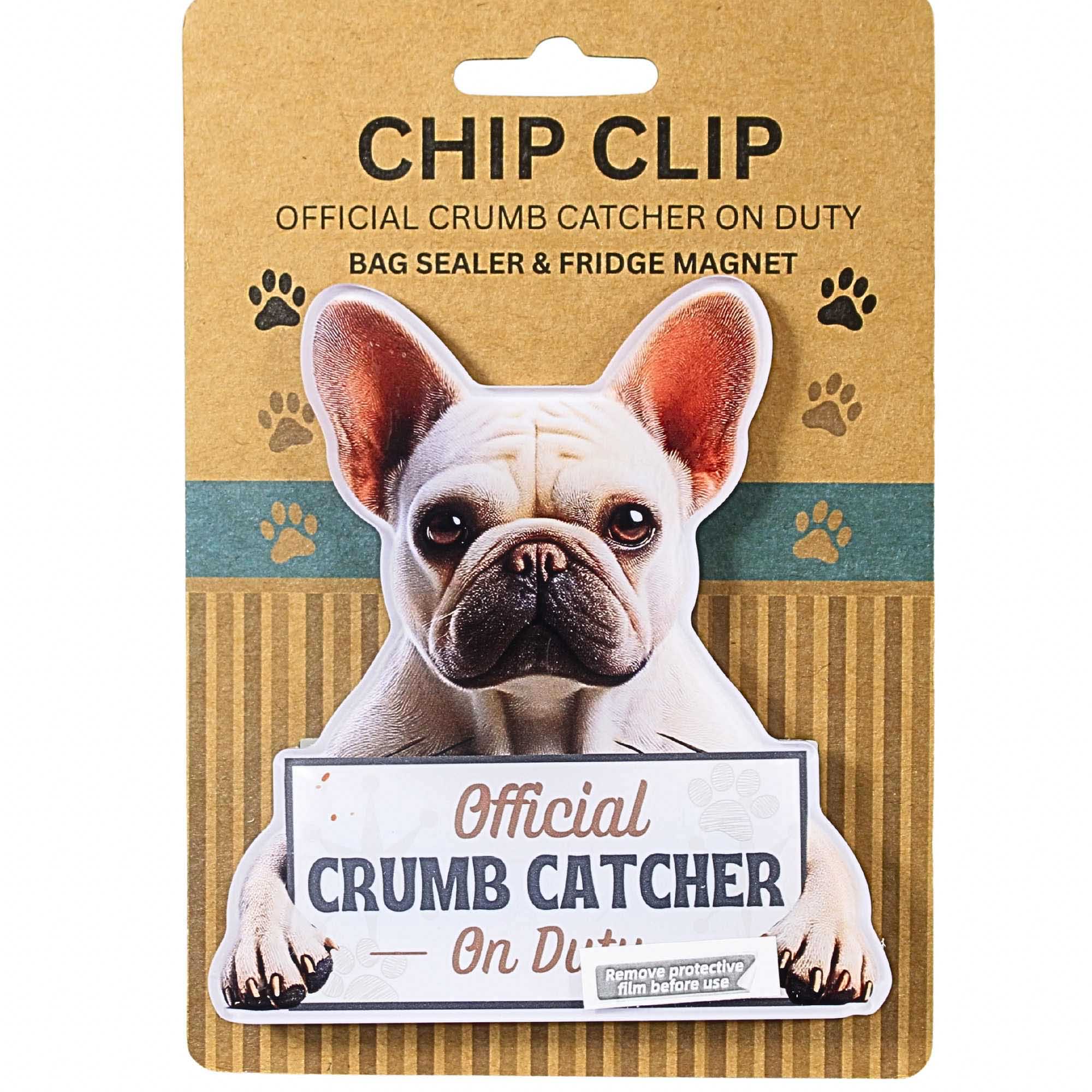 66764 White French Bulldog Chip Clip 24764A