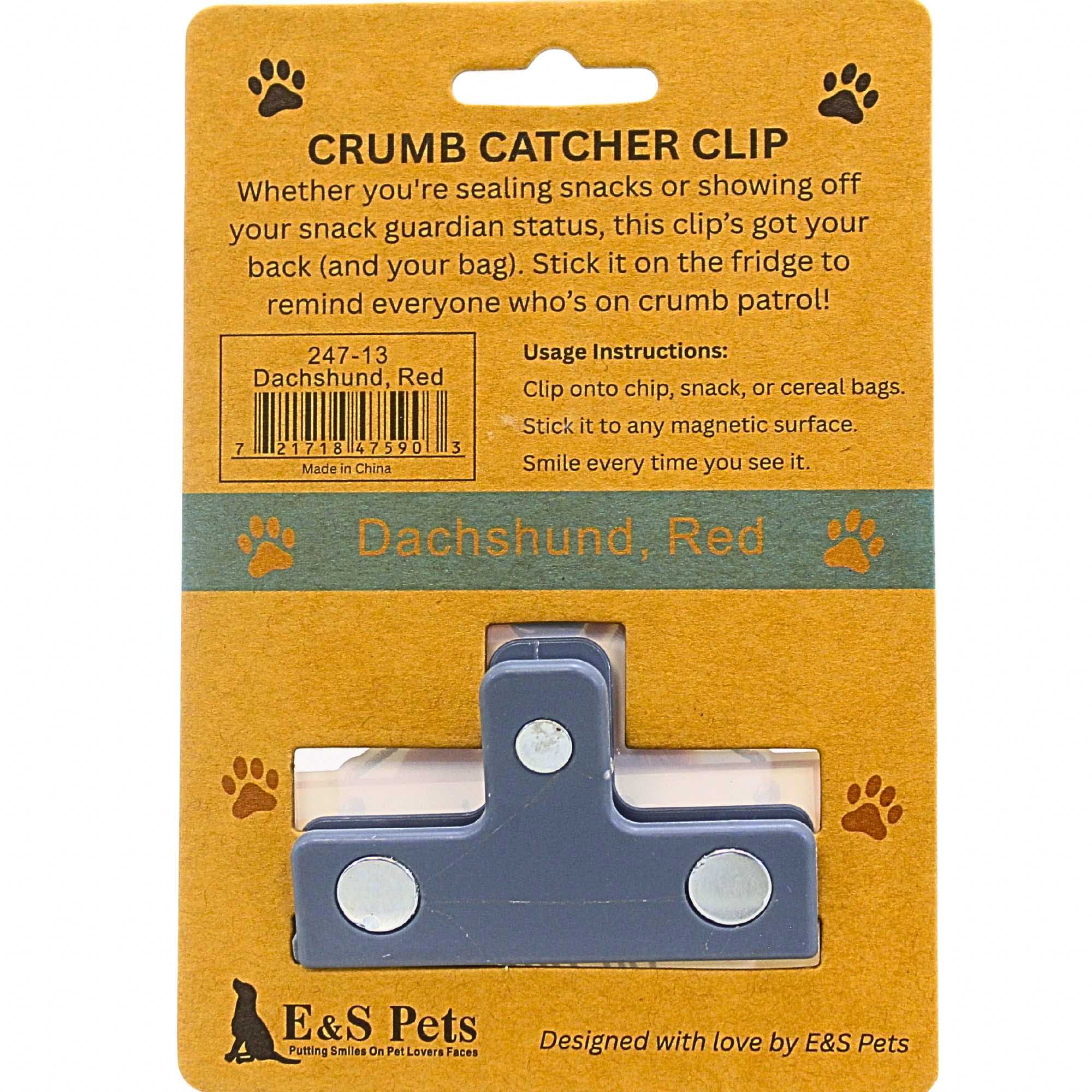 66765 Red Dachshund Clip Chip 24713