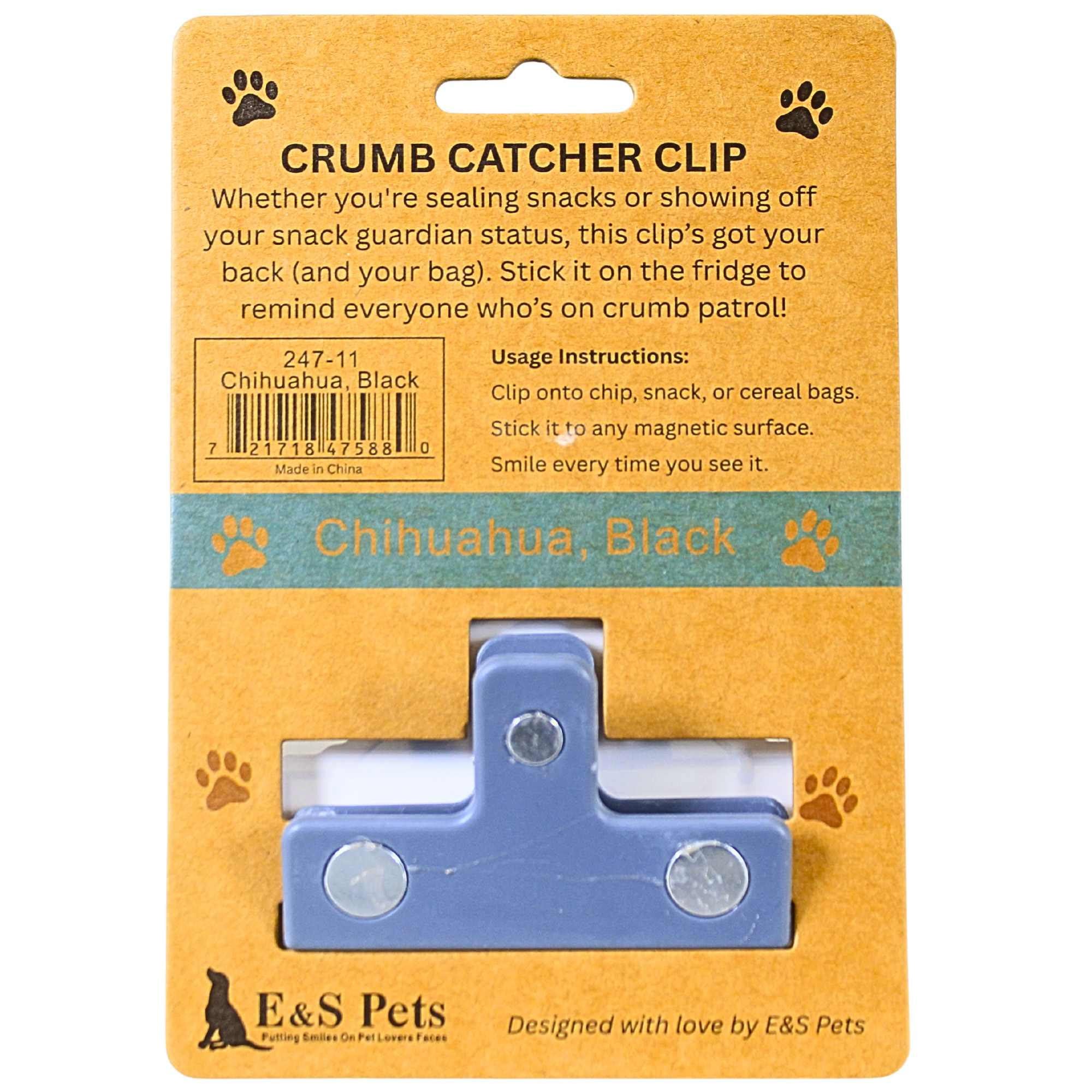 66770 Black Chihuahua Chip Clip 24711