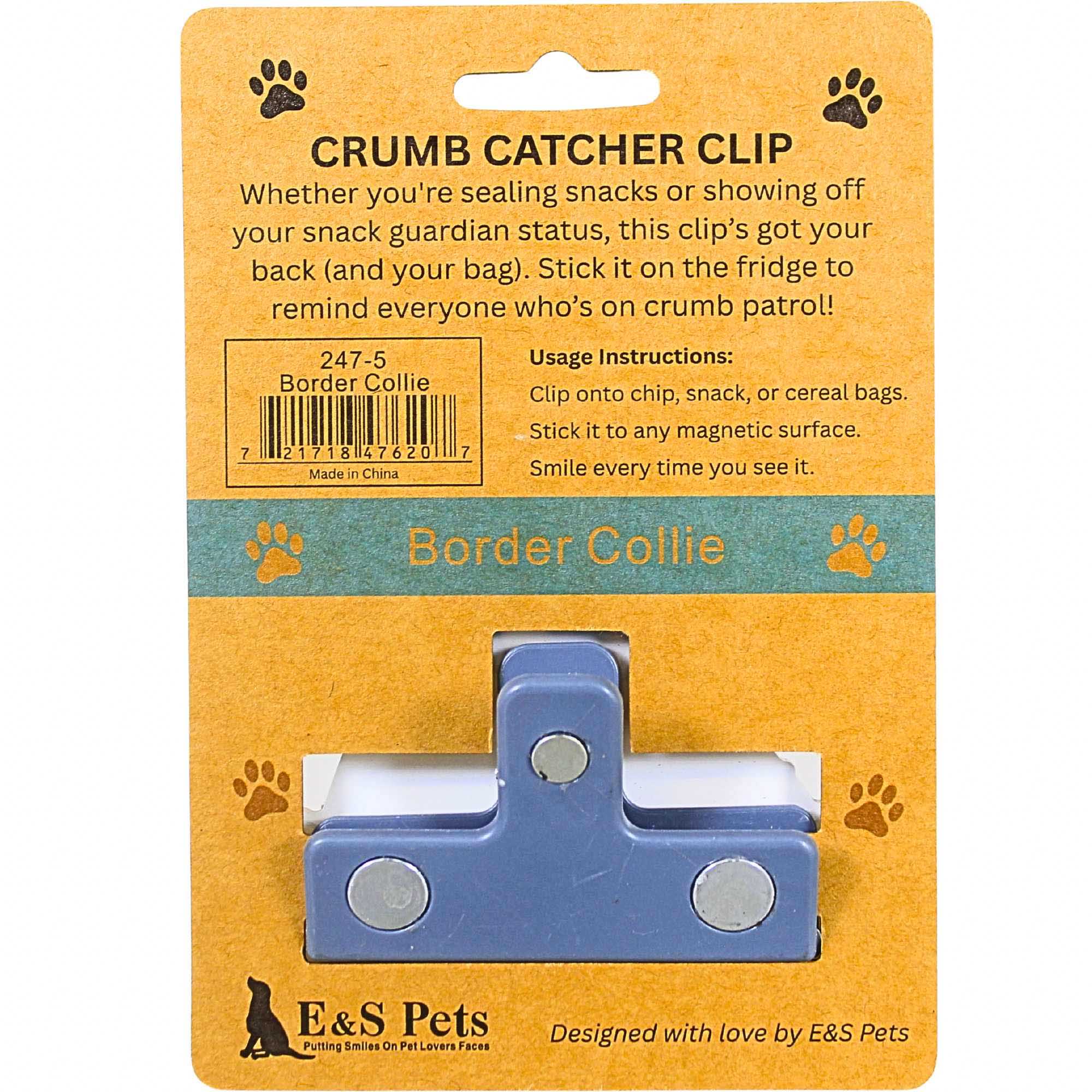 66777 Border Collie Chip Clip 2475