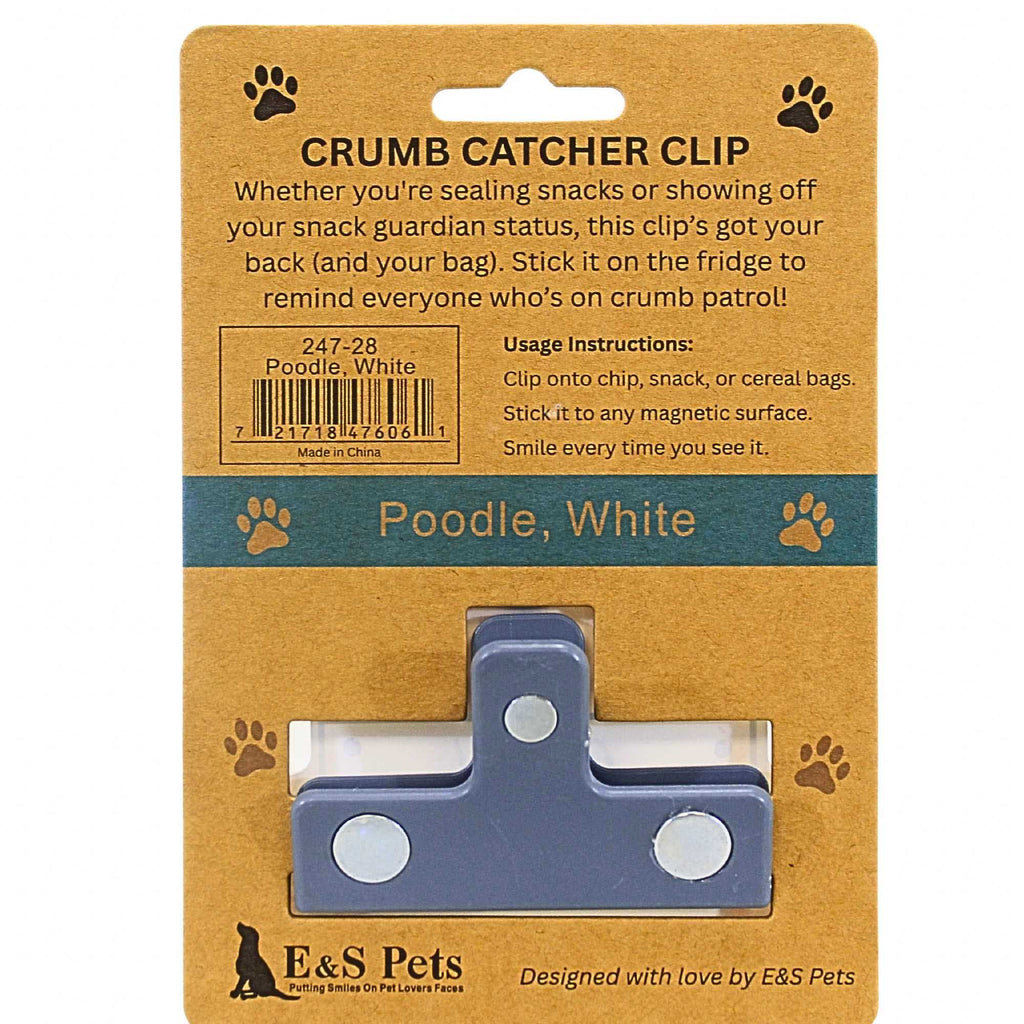 66794 White Poodle Chip Clip 24728